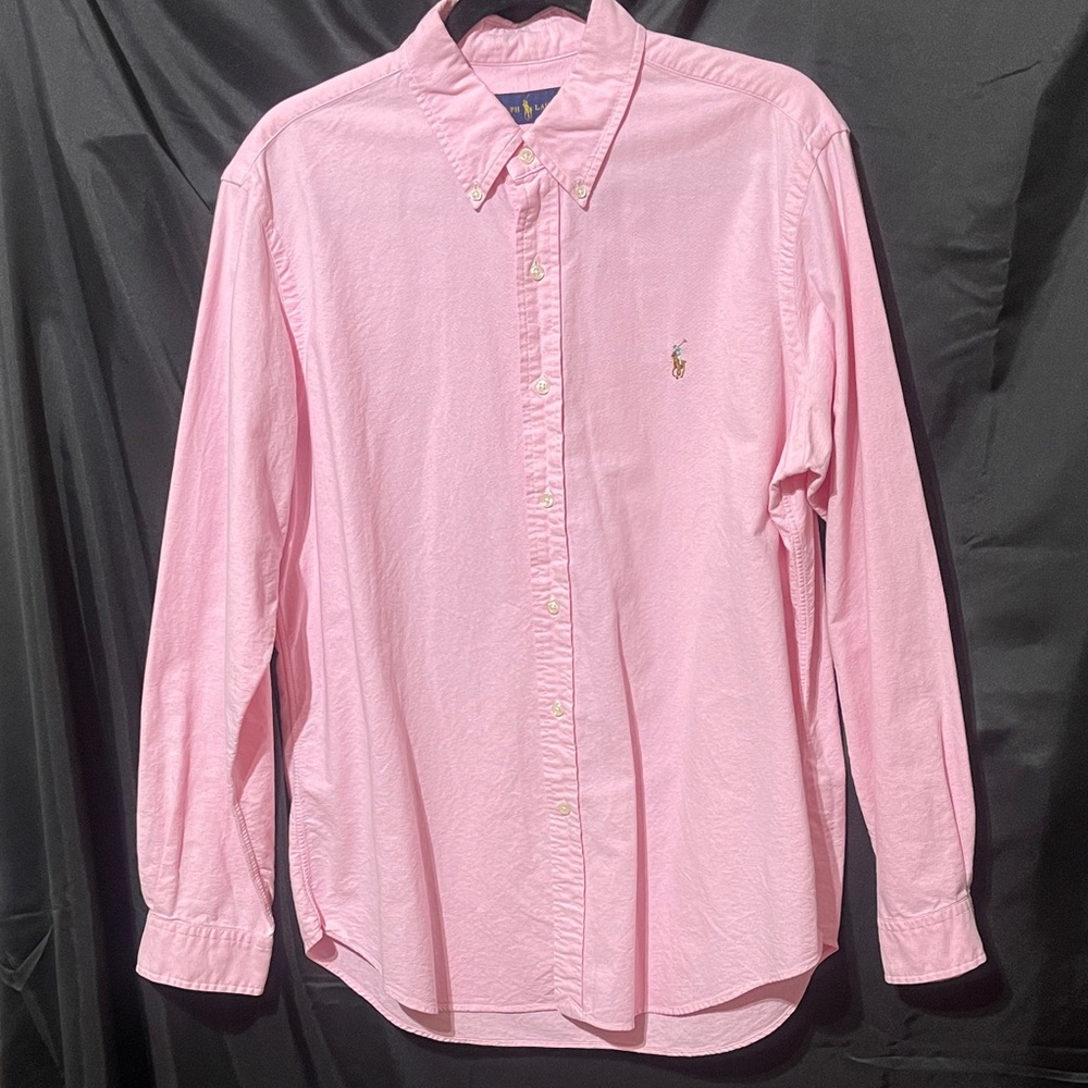Men’s Ralph Lauren Light Pink Classic Oxford Shirt
